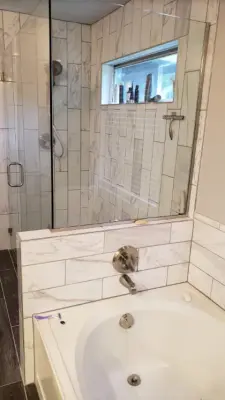Restroom Renovation — Home Renovation & Remodeling Services project by Raw Design LLC