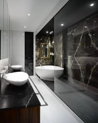 Beverly Grove Bathroom Renovation by Goldenline Remodeling