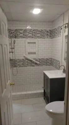 Bathroom Renovation Projects — Home Renovation & Remodeling Services project by Hambrick's Flooring And Remodeling