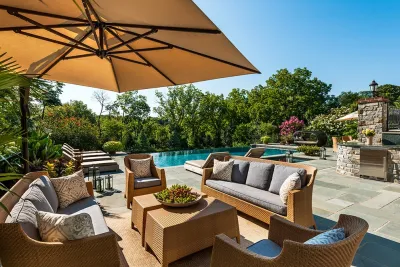 Poolside Lounge — Landscape Design project by Hess Landscape Architects