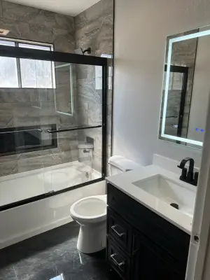 Restroom Renovations — Home Renovation & Remodeling Services project by H Flores Construction