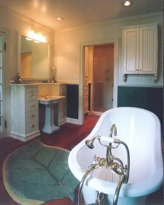 Restroom Revamp by Cabinetry & Construction, Inc.