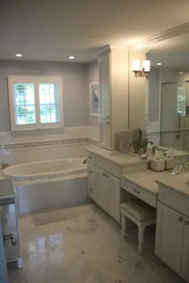 Luminous Bathroom Renovation by Aptitude Design & Build