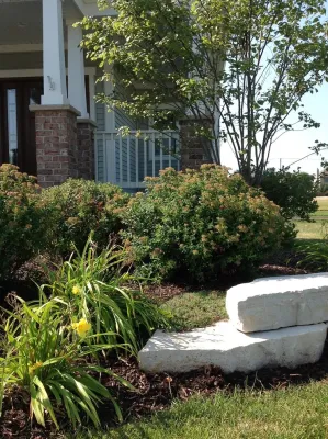 Plainfield new front walk and landscaping — Landscape Design project by Hively Landscaping Inc. in Plainfield