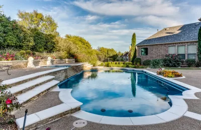 Roman Style Hobert Pool in Fairview, Texas — Landscape Design project by Hobert Pools And Spas