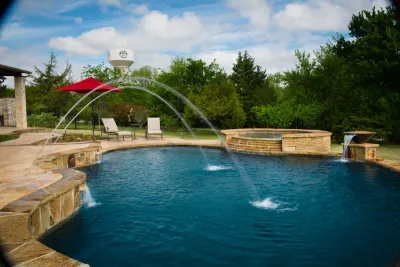 Fairview Freeform Pool and Spa — Landscape Design project by Hobert Pools And Spas