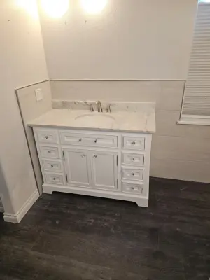 Restrooms — Home Renovation & Remodeling Services project by L & M Custom Builders