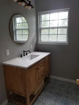 Restrooms — Home Renovation & Remodeling Services project by SLM General Contractors, LLC