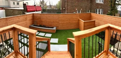 Jersey City Hideaway — Landscape Design project by Hufnagel Landscape Design & Construction Group in Jersey City