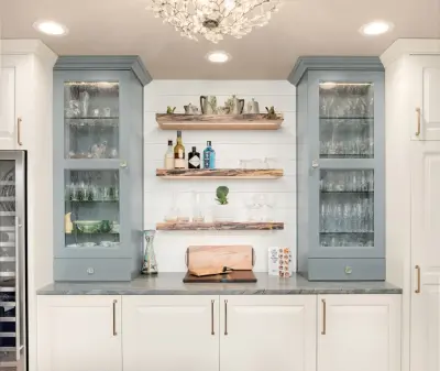 Charming Family Space, Kitchen, Bar, and Bathroom! by Blue Water Design Build