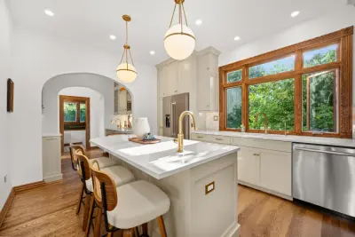 Contemporary Organic Transitional Kitchen - Lombard by Carpentry With Integrity, Inc.