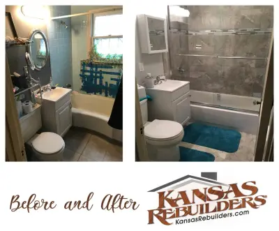 Before and After Comparisons — Home Renovation & Remodeling Services project by Kansas Rebuilders