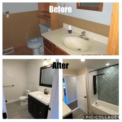 Previous and Subsequent — Home Renovation & Remodeling Services project by Forsyth Remodeling LLC