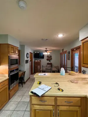 Kitchen Renovation and Wet Bar Expansion by Renovate Paint And Design