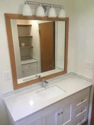 Contemporary and Sleek Bathroom Renovation — Home Renovation & Remodeling Services project by Recreate Contracting LLC