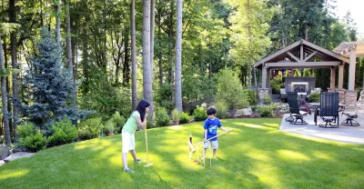 Kid-Friendly Garden, Entertainment Space — Landscape Design project by In Harmony Sustainable Landscapes in Bellevue