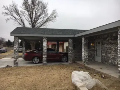Carport and Facade Brickwork for Residence — Home Renovation & Remodeling Services project by Glikas Enterprises LLC