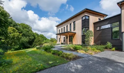 Modern Habitat Landscape — Landscape Design project by Inge Daniels Design LLC in Belmont