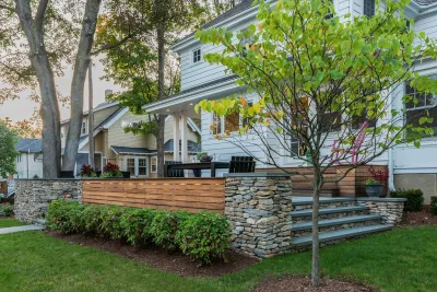 Waban Hilltop Landscape — Landscape Design project by Inge Daniels Design LLC in Newton