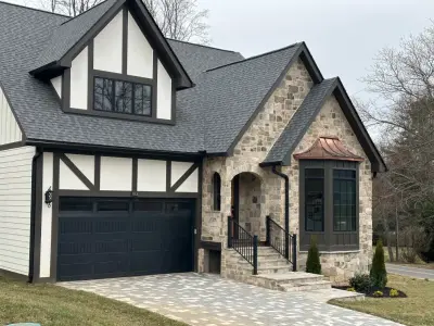 Custom Tudor Home on Black Mountain — Home Renovation & Remodeling Services project by Patrick Michael Custom Builders