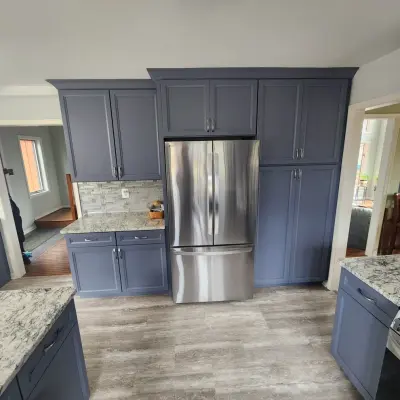 Azure cupboards by RJZ Home Improvements, LLC