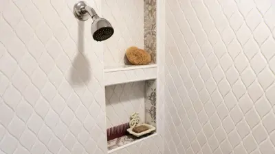 Eclectic Luxury Bathroom by Mint Construction