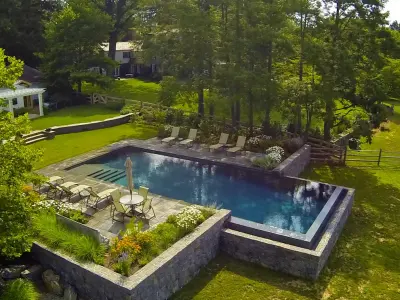 Infinity Edge Elements - New Castle, DE — Landscape Design project by Wallace Landscape Associates in New Castle