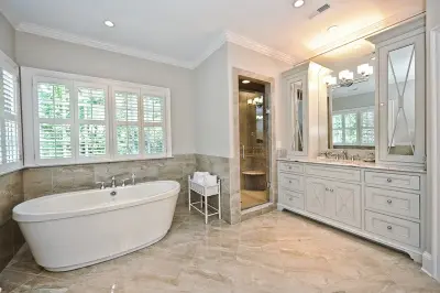 Cantonese Luxury Bathroom by Tile Collection