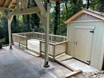 Carport, Deck, and Shed Construction — Kitchen Remodeling project by ADR Contracting Services
