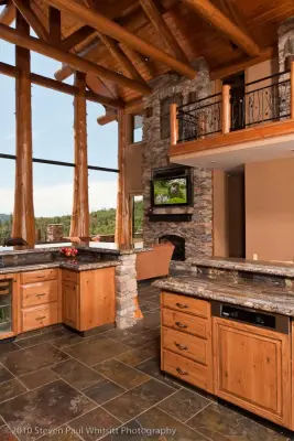 FAWN POINT CULINARY SPACE & LIVING AREA by Custom Design Construction & Interiors Inc.