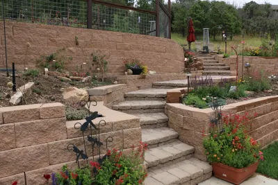 Spencer Residence - Terraced Hillside Gardens — Landscape Design project by J. Gieo Pensoneault, MLA
