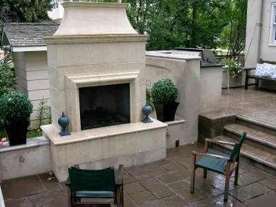 Voight Residence - Historic Georgian Patio Space — Landscape Design project by J. Gieo Pensoneault, MLA