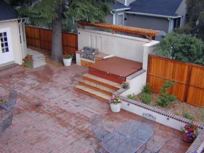 Laird Residence - Historic Patio Space — Landscape Design project by J. Gieo Pensoneault, MLA