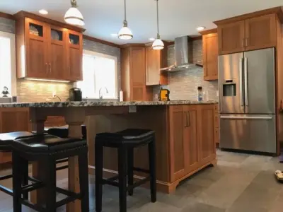 Transitional Natural Cherry by Taylor Made Cabinets, Leominster MA