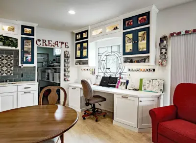 Fullerton's Incredible Craft Room by The Kitchen Design Center