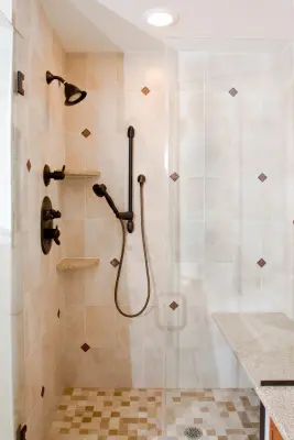 Timeless Elegant Bathroom Renovation in Randolph by JMC Home Remodeling