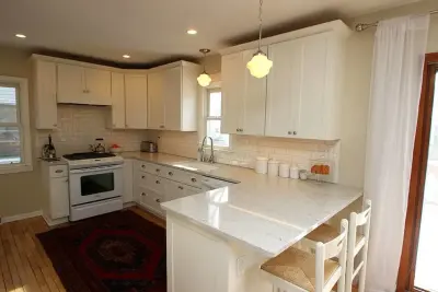 Timeless White Kitchen — Kitchen Remodeling project by Blue Terra Design