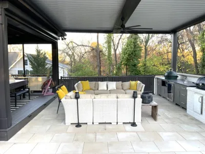 Chuck and Kelly Dunlap’s Nashville Home Backyard Get-A-Way — Landscape Design project by Allin Landscaping in Nashville