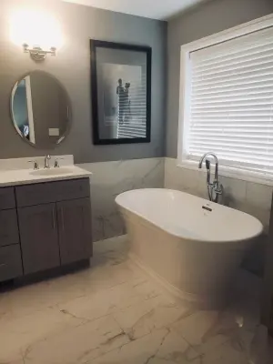 Total Bathroom Renovation by Spokane Stone Creations LLC