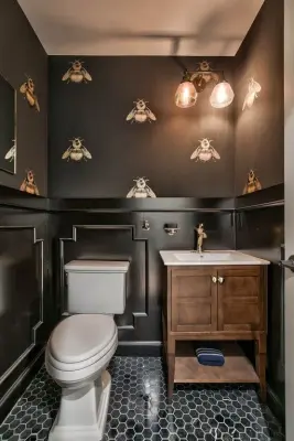 Powder Room Inspirations by Tangerine Designs Kitchens And Baths