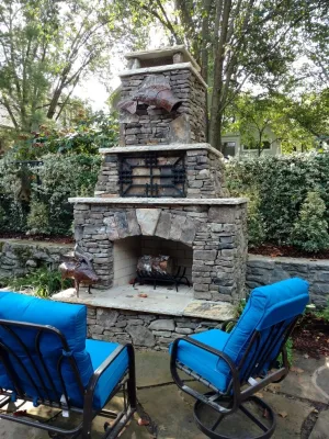 Woodland Backyard Retreat — Landscape Design project by Allin Landscaping in Nashville