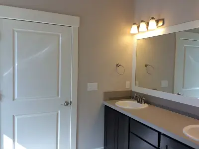 Modern Minimalist Bathroom in Vancouver, WA by G&Z Construction