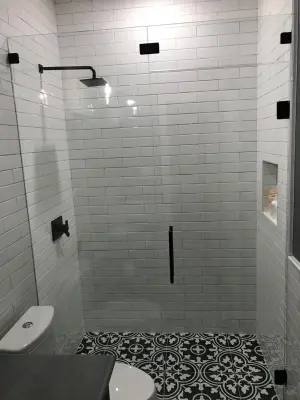 Modern Restroom — Kitchen Remodeling project by James Chris Design Build, LLC.