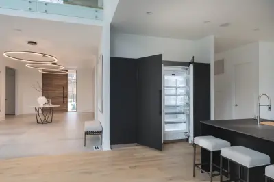Modern Monochrome Kitchen in McLean VA by UCS Kitchen Design