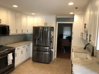 Modern Kitchen Renovation Featuring White Shaker Cabinets — Kitchen Remodeling project by Kitchen Solvers Of Greenville
