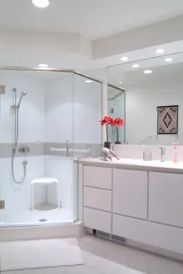 Modern Luxury Bathroom — Kitchen Remodeling project by Distinctive Innovations, Inc.