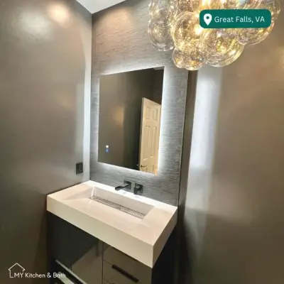 Modern Chic Vanity by My Kitchen And Bath