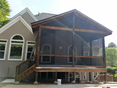 Screened Porch Renovation in Johns Creek by JW Design LLC