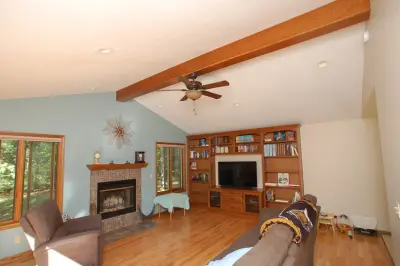 Comfortable and Practical Living Room Makeover - Midland, MI by Tri-City Remodeling & Nowak Cabinets