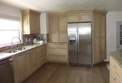 Warm Personalized Painted Cabinets by Millennial Inc